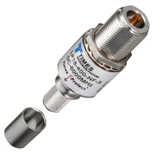 Times Microwave Surge Arrester - LMR400 N Female Crimp