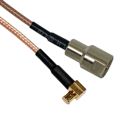 MCX Right Angle Male to FME Male Patch Lead - 15cm Cable