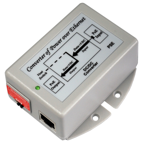 48VDC to 24VDC PoE- Power over Ethernet Injector - 802.3af - DC-DC