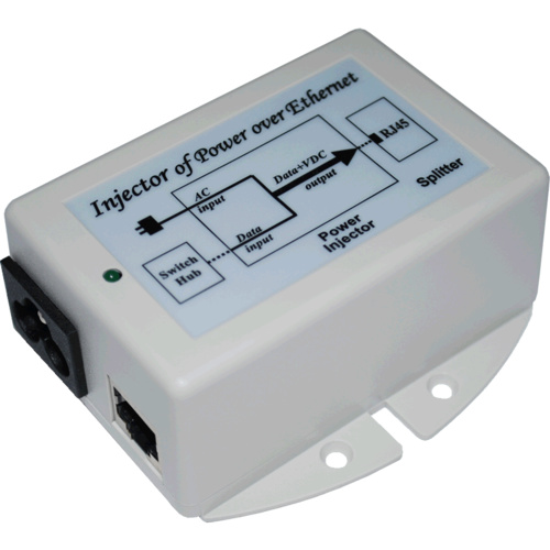  240VAC to 24VDC PoE - Gigabit Passive PoE Injector & Surge Protector