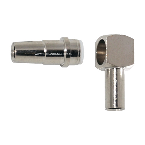 MS-147 Male Right Angle Crimp Connector - RG174/RG316/LMR100