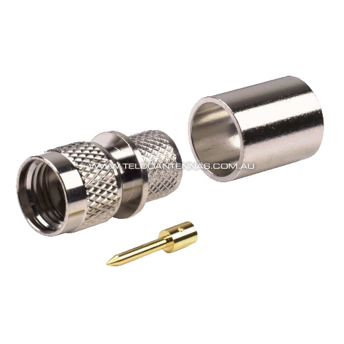 Mini-UHF Male Crimp Connector - LMR400/RG8