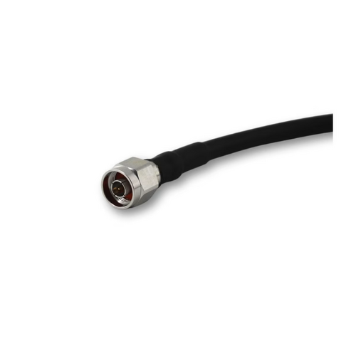Pulse Type-N Straight Male Connector (Hex). Captive/Crimp Plug for Pulse-400, CNT-400, SPUMA-400 and LMR-400 Cables
