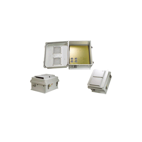 Weatherproof Enclosure with Vent & Mount Plate - 350x300x175mm