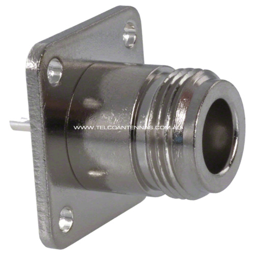 N Female Panel Mount - Square Flange
