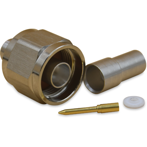 N Male Connector - 1/4" Flexible Cable - TEL150 / FSJ1-50 
