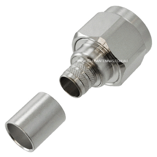 N Male Crimp Connector - LMR400/RG8