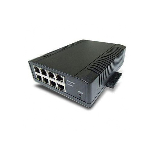 8-port PoE Switch/Extender, 10-57V DC Input, 2A/Port Output