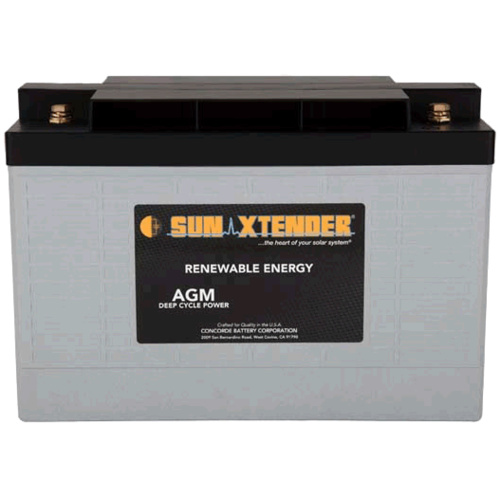 Concorde SunXtender 102Ah 12V Deep Cycle Solar Battery