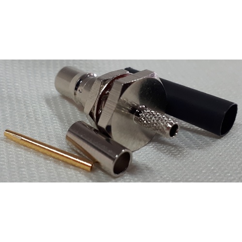 QMA Female Bulkhead Connector - RG174/RG316/LMR100