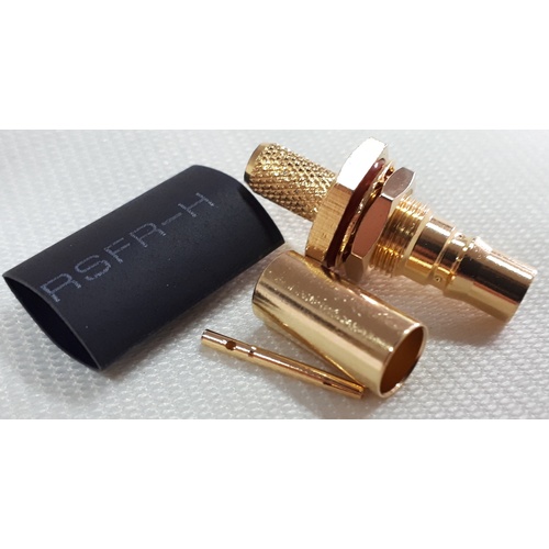 QMA Female Bulkhead Connector - RG58/LMR195/Belden 9907
