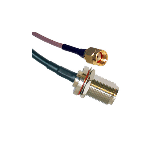 RP-SMA Male to N Female Bulkhead Patch Lead - 15cm Cable