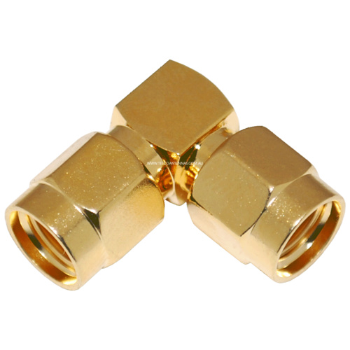 RP-SMA Male to RP-SMA Male Right Angle Adaptor