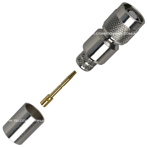 RP-TNC Male Crimp Connector - LMR400/RG8