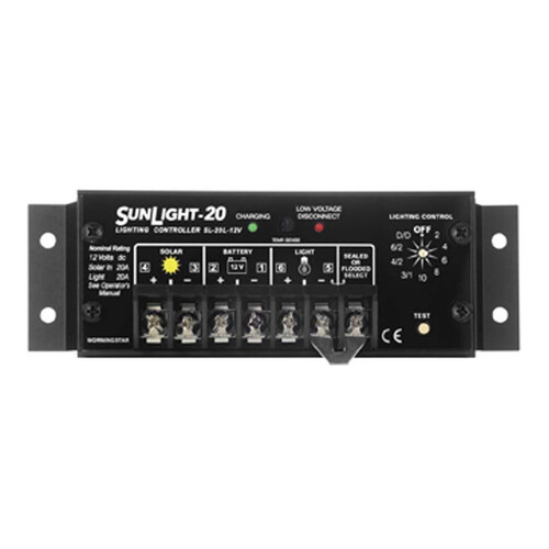 Morningstar SunLight PWM Light Controller - 10A, 12V, LVD