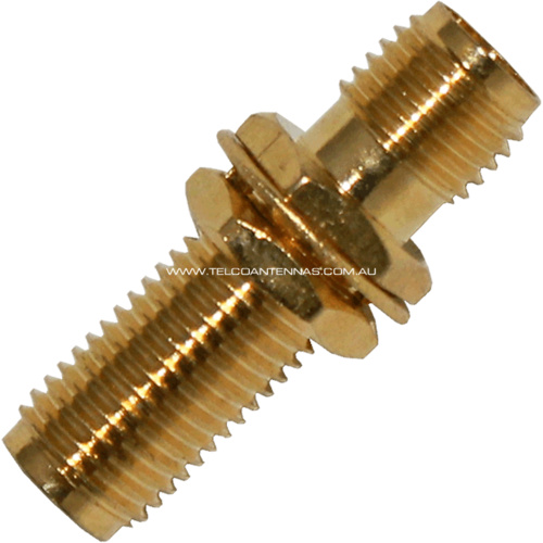 SMA Female to SMA Female Bulkhead Adaptor