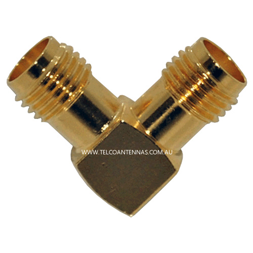 SMA Female to SMA Female Right Angle Adaptor
