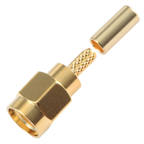 SMA Male Crimp Connector - RG174/RG316/LMR100