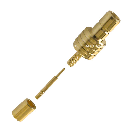 SMB Male Crimp Connector - RG174/RG178/RG188/RG316