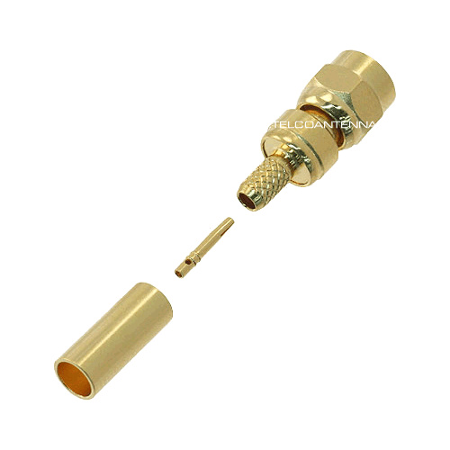 SMC Female Crimp Connector - RG174/RG188/RG316