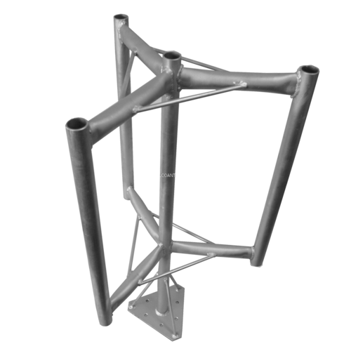 Aluminium Mast Head - 3 Sector Cluster Mount