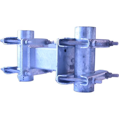 Heavy Duty Galvanised Box Section Pole Mounting Bracket