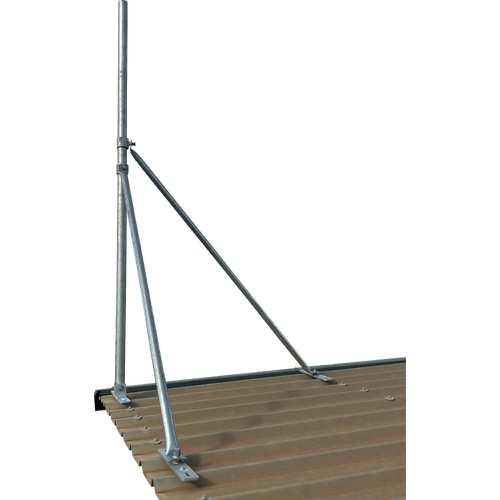 Heavy Duty Galvanised Collared Roof Mast,50mm Various Lengths
