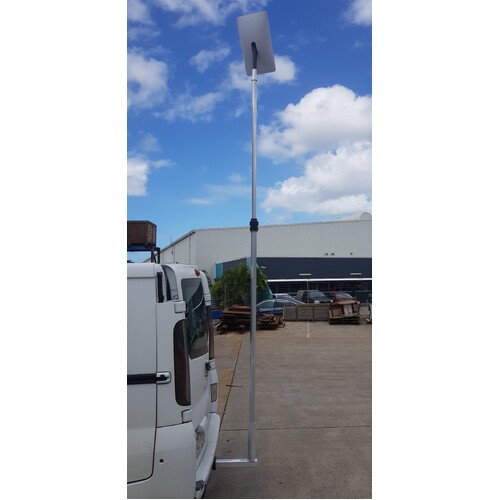 Starlink Aluminium Tow Ball replacement with 3.8m Aluminium Telescopic Mast - Quickly Removable