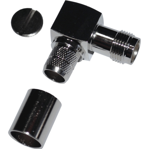 TNC Female Right Angle Crimp Connector - LMR400/RG8