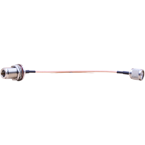 TNC Male to N Female Bulkhead Patch Lead - 15cm Cable