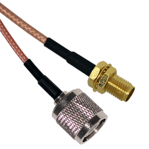 TNC Male to SMA Female Patch Lead - 15cm Cable