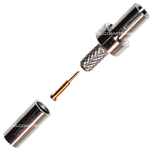 TS9 Male Crimp Connector - RG174/RG178/RG316