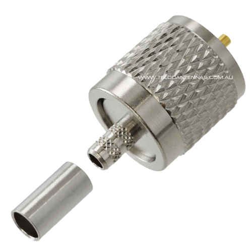 UHF Male Crimp Connector - RG58/LMR195/Belden 9907