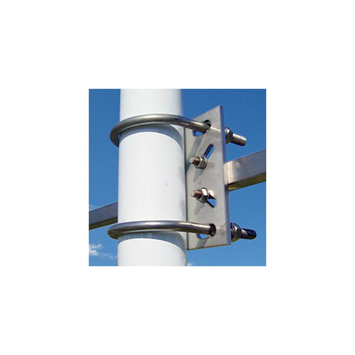 Telco S48-90 Stainless Right Angle Antenna Bracket - Square Boom